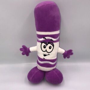 Crayola Purple & White Plush Crayon Character Orchid Petals 2023